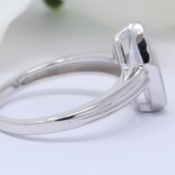 Silver, Wedding Ring, Engagement Ring, Jewelry, - Picture 3 of 3